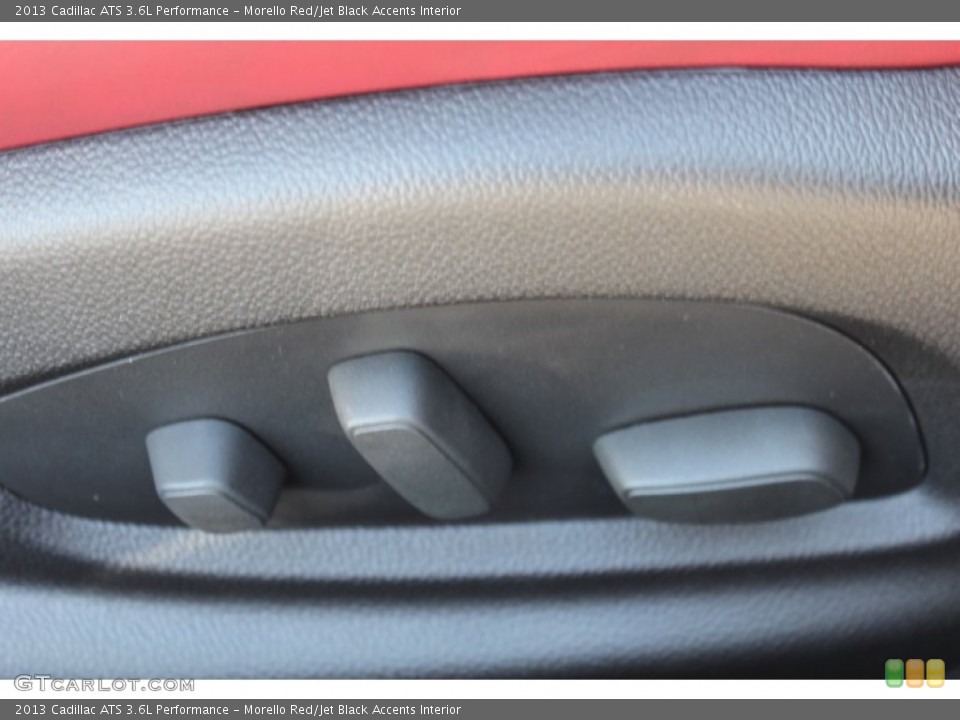 Morello Red/Jet Black Accents Interior Controls for the 2013 Cadillac ATS 3.6L Performance #78426662