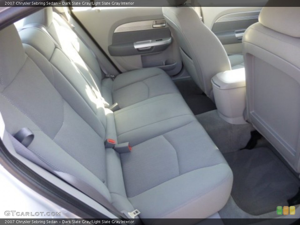 Dark Slate Gray/Light Slate Gray Interior Rear Seat for the 2007 Chrysler Sebring Sedan #78427646