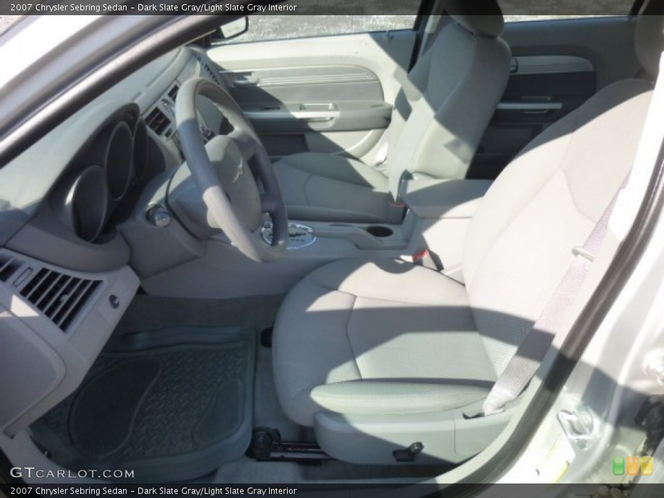 Dark Slate Gray/Light Slate Gray Interior Front Seat for the 2007 Chrysler Sebring Sedan #78427664
