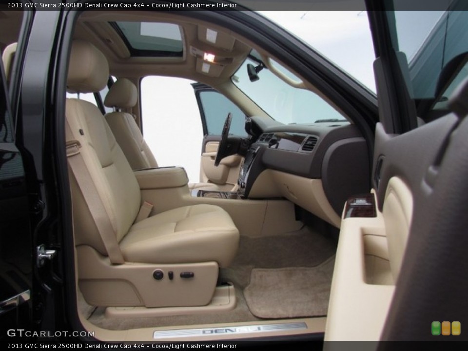 Cocoa/Light Cashmere Interior Front Seat for the 2013 GMC Sierra 2500HD Denali Crew Cab 4x4 #78428436