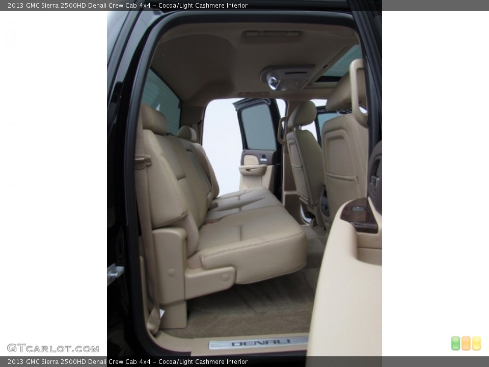 Cocoa/Light Cashmere Interior Rear Seat for the 2013 GMC Sierra 2500HD Denali Crew Cab 4x4 #78428462