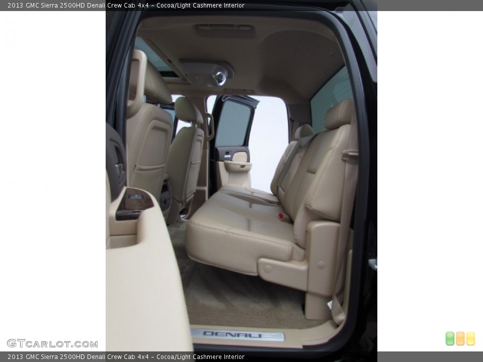 Cocoa/Light Cashmere Interior Rear Seat for the 2013 GMC Sierra 2500HD Denali Crew Cab 4x4 #78428480