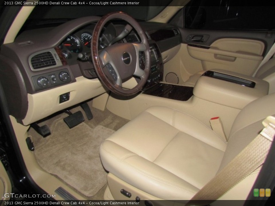 Cocoa/Light Cashmere Interior Front Seat for the 2013 GMC Sierra 2500HD Denali Crew Cab 4x4 #78428500