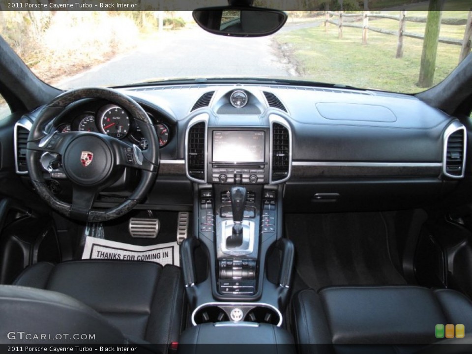 Black Interior Dashboard for the 2011 Porsche Cayenne Turbo #78429038