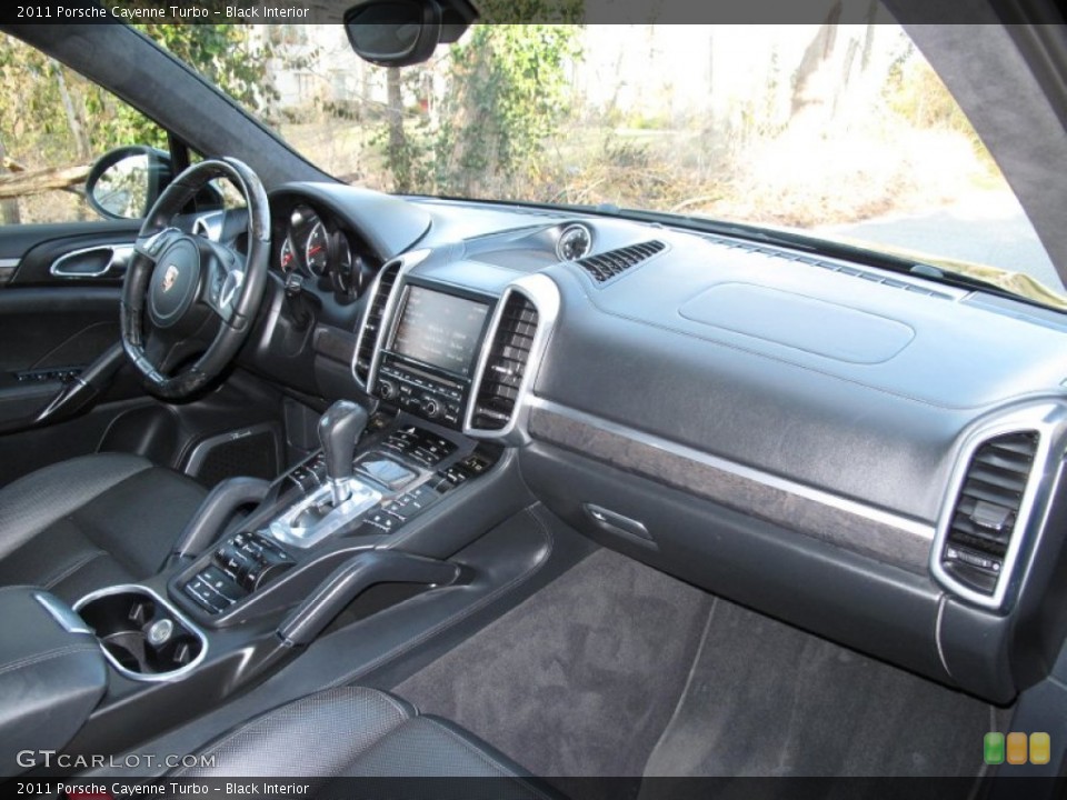 Black Interior Dashboard for the 2011 Porsche Cayenne Turbo #78429155