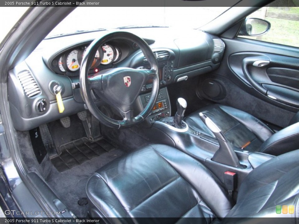 Black Interior Prime Interior for the 2005 Porsche 911 Turbo S Cabriolet #78429530