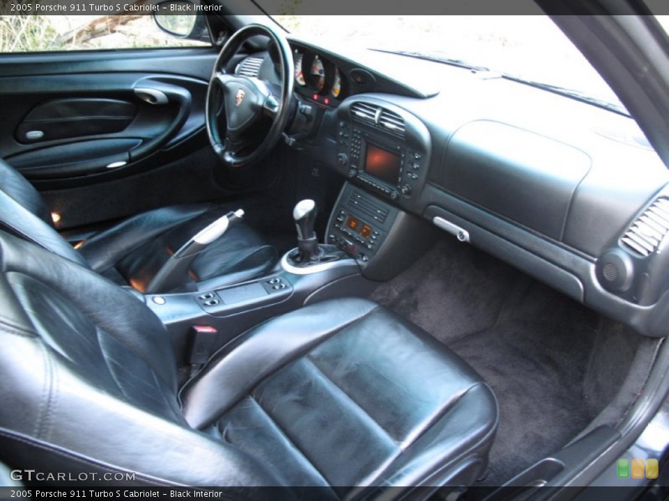 Black Interior Dashboard for the 2005 Porsche 911 Turbo S Cabriolet #78429578
