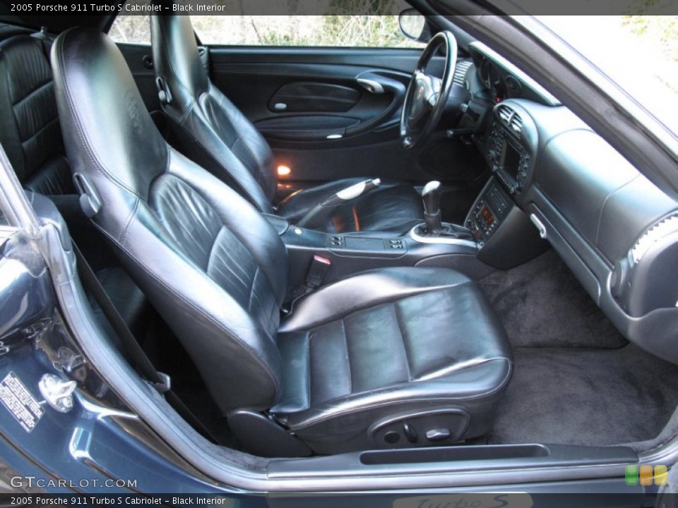 Black Interior Photo for the 2005 Porsche 911 Turbo S Cabriolet #78429599