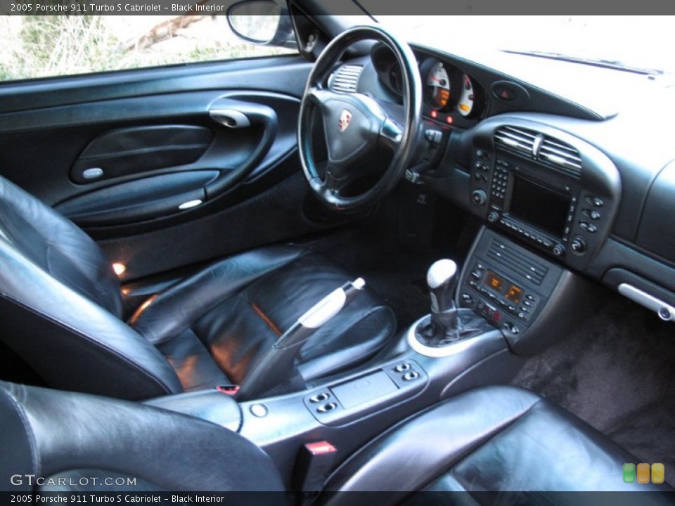 Black Interior Photo for the 2005 Porsche 911 Turbo S Cabriolet #78429629