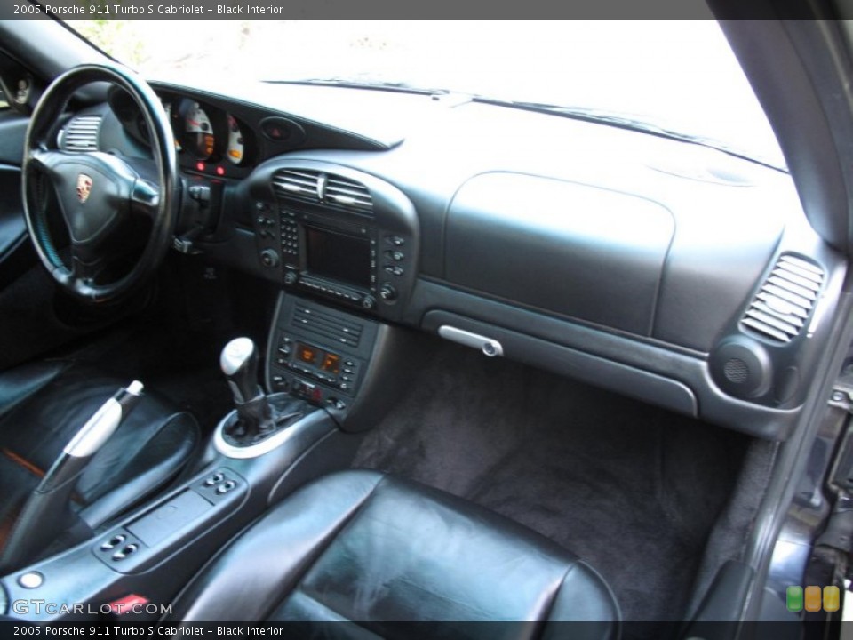 Black Interior Dashboard for the 2005 Porsche 911 Turbo S Cabriolet #78429650