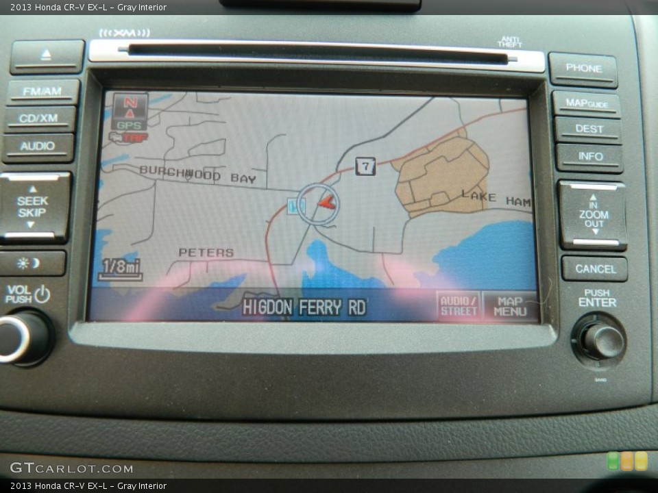 Gray Interior Navigation for the 2013 Honda CR-V EX-L #78431592