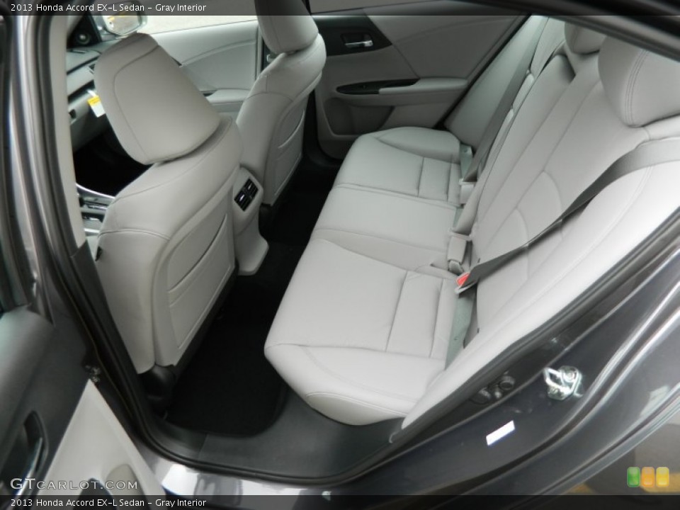Gray Interior Rear Seat for the 2013 Honda Accord EX-L Sedan #78431921