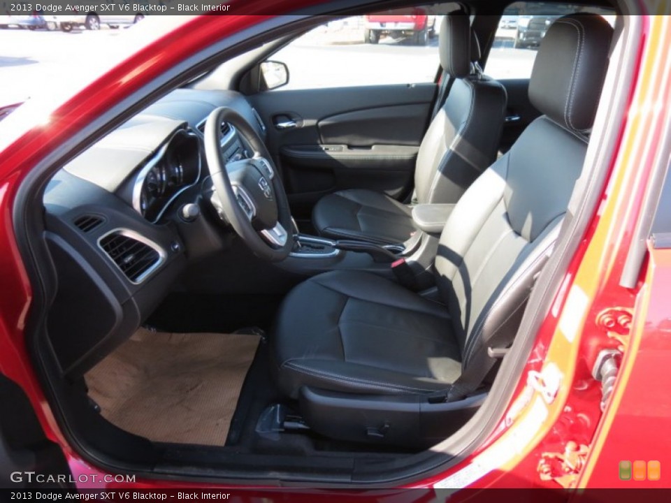 Black Interior Front Seat for the 2013 Dodge Avenger SXT V6 Blacktop #78432433