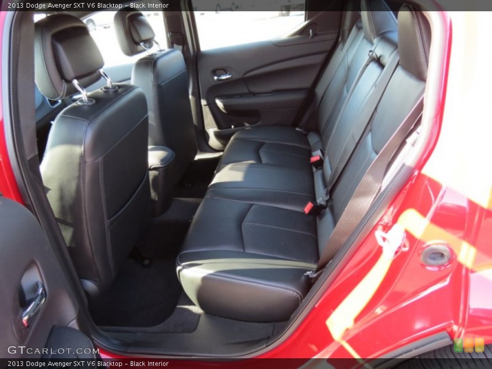 Black Interior Rear Seat for the 2013 Dodge Avenger SXT V6 Blacktop #78432457