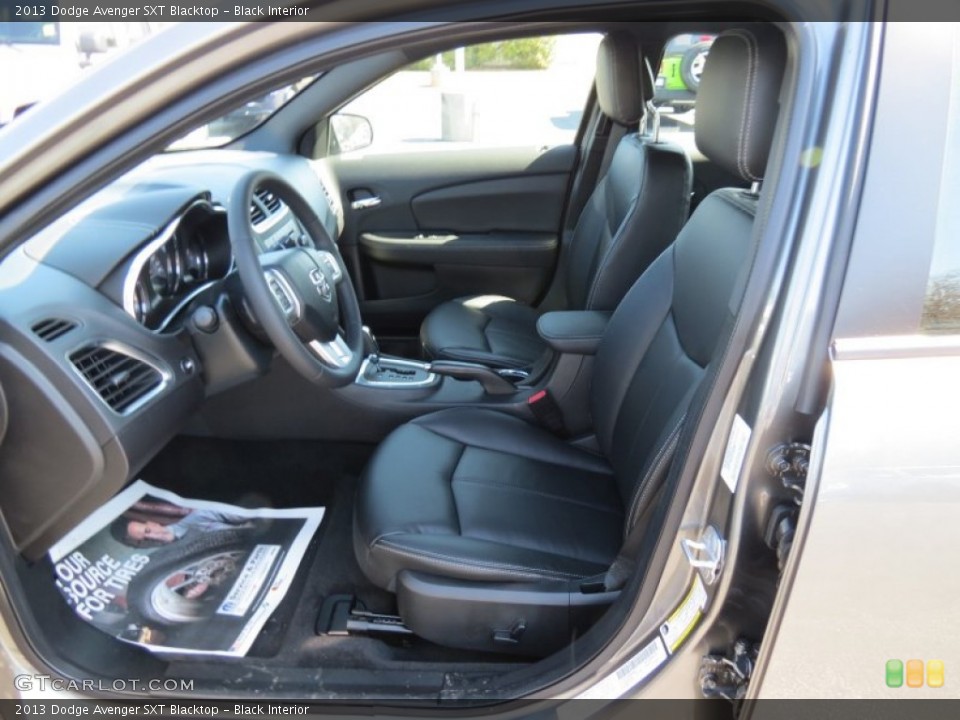 Black Interior Front Seat for the 2013 Dodge Avenger SXT Blacktop #78433386