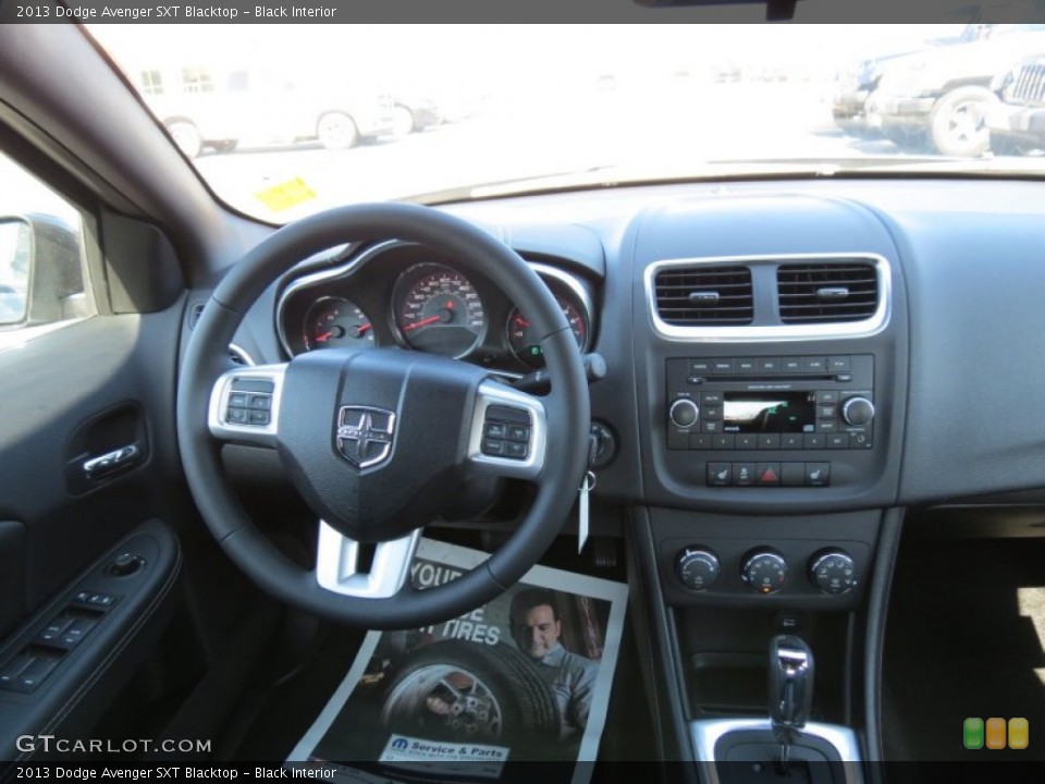 Black Interior Dashboard for the 2013 Dodge Avenger SXT Blacktop #78433424