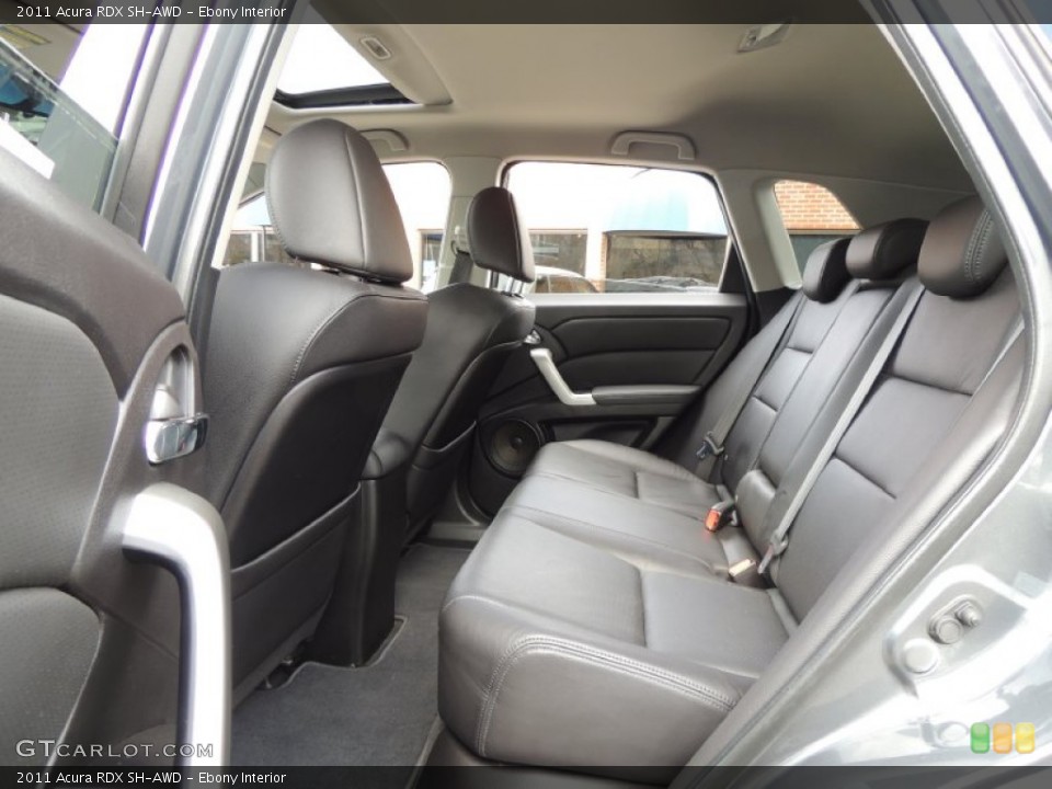 Ebony Interior Rear Seat for the 2011 Acura RDX SH-AWD #78434088