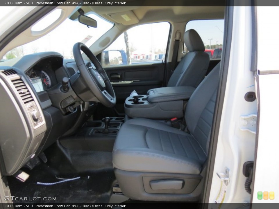 Black/Diesel Gray Interior Photo for the 2013 Ram 2500 Tradesman Crew Cab 4x4 #78434529