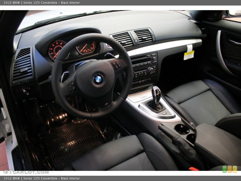 Black Interior Prime Interior for the 2013 BMW 1 Series 135i Convertible #78434783