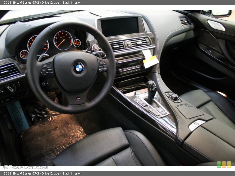 Black Interior Prime Interior for the 2013 BMW 6 Series 650i xDrive Coupe #78435042
