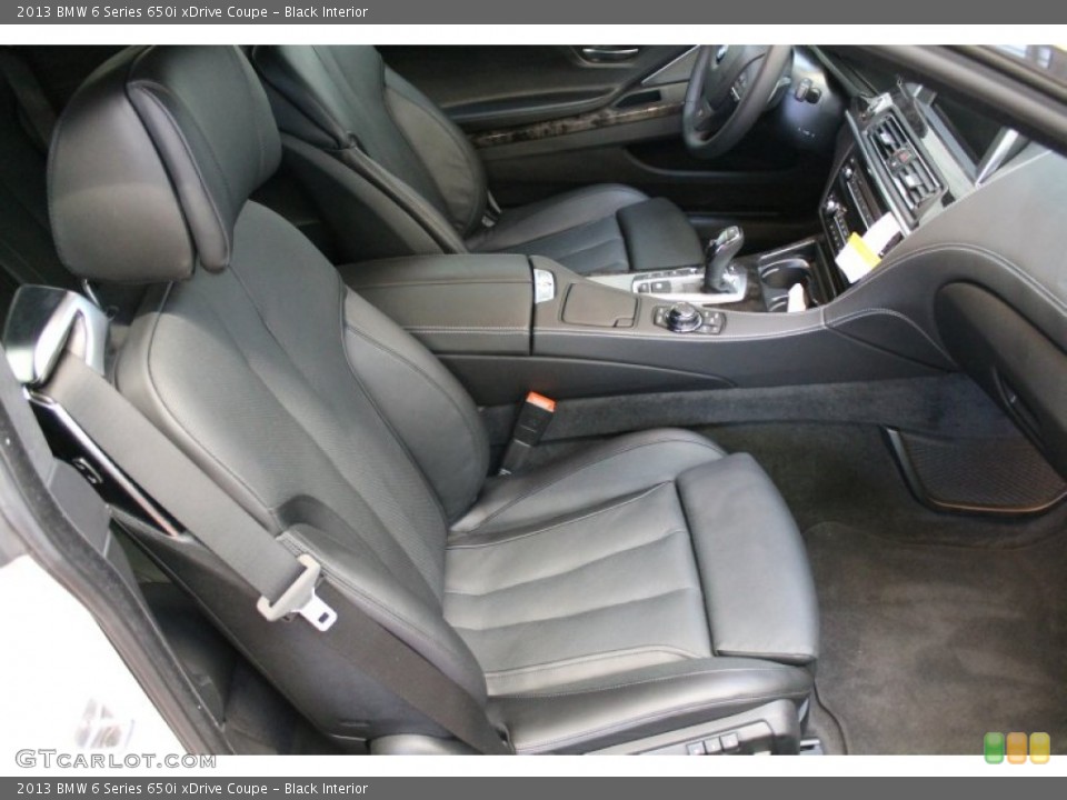 Black Interior Front Seat for the 2013 BMW 6 Series 650i xDrive Coupe #78435068