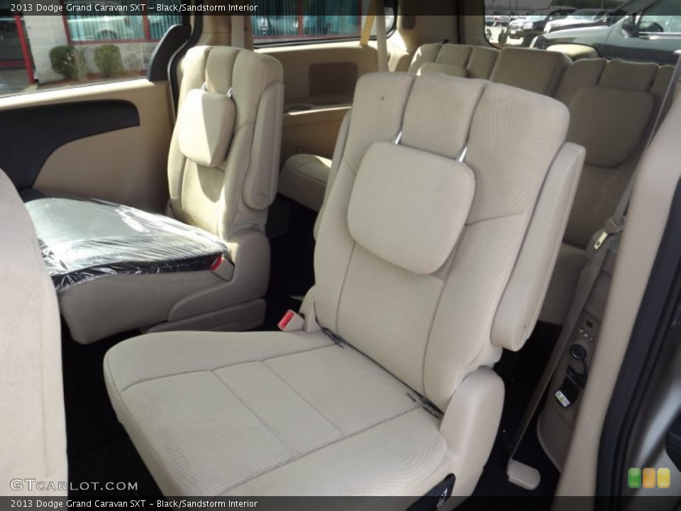 Black/Sandstorm Interior Rear Seat for the 2013 Dodge Grand Caravan SXT #78436688
