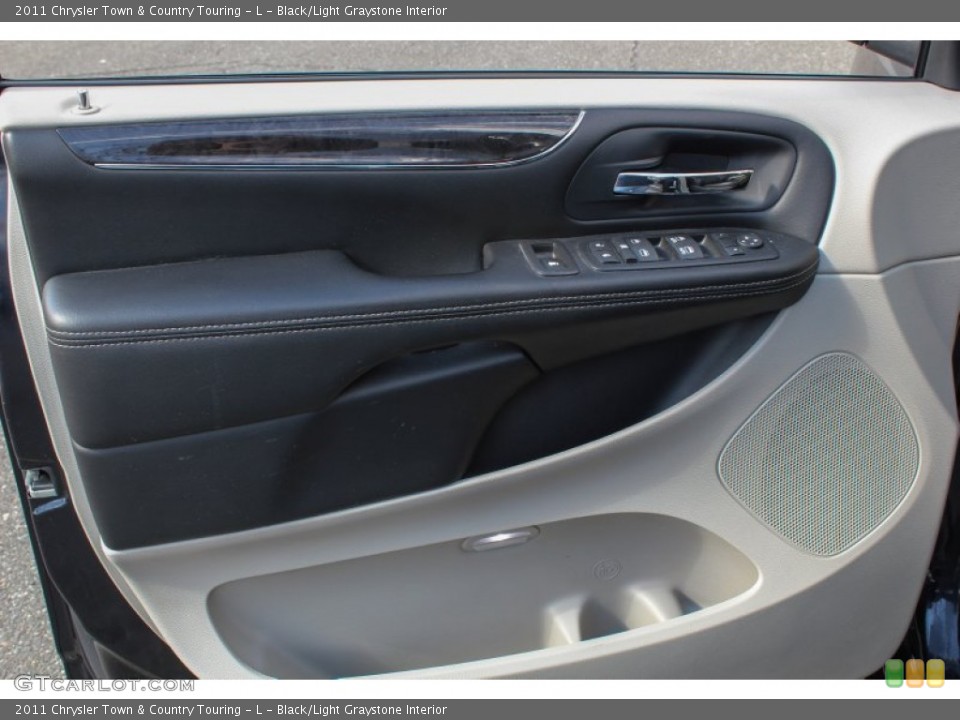 Black/Light Graystone Interior Door Panel for the 2011 Chrysler Town & Country Touring - L #78438555