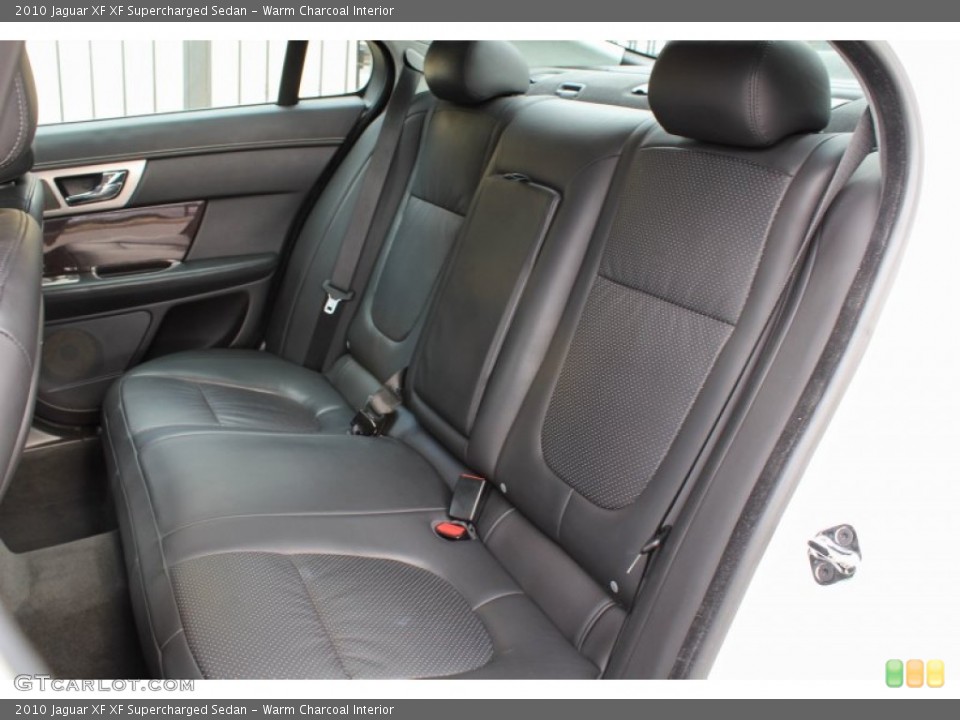 Warm Charcoal Interior Rear Seat for the 2010 Jaguar XF XF Supercharged Sedan #78440147