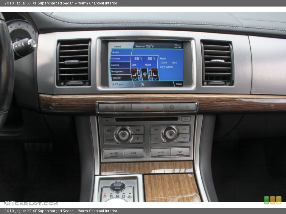 Warm Charcoal Interior Controls for the 2010 Jaguar XF XF Supercharged Sedan #78440212