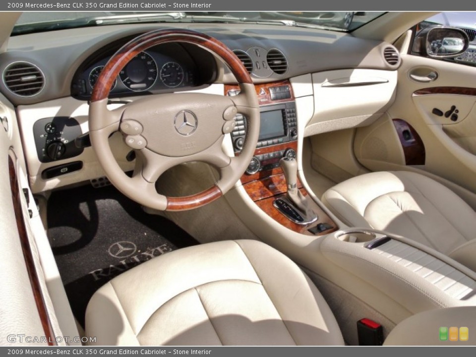 Stone Interior Prime Interior for the 2009 Mercedes-Benz CLK 350 Grand Edition Cabriolet #78440891