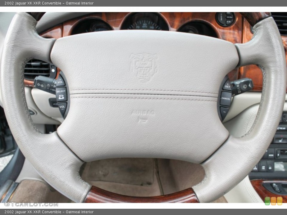 Oatmeal Interior Steering Wheel for the 2002 Jaguar XK XKR Convertible #78441724