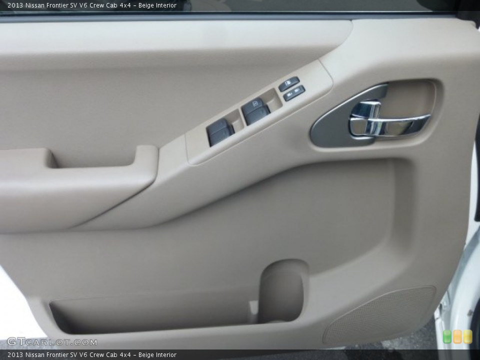 Beige Interior Door Panel for the 2013 Nissan Frontier SV V6 Crew Cab 4x4 #78442691