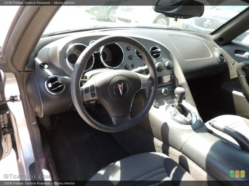 Ebony Interior Prime Interior for the 2008 Pontiac Solstice Roadster #78444005