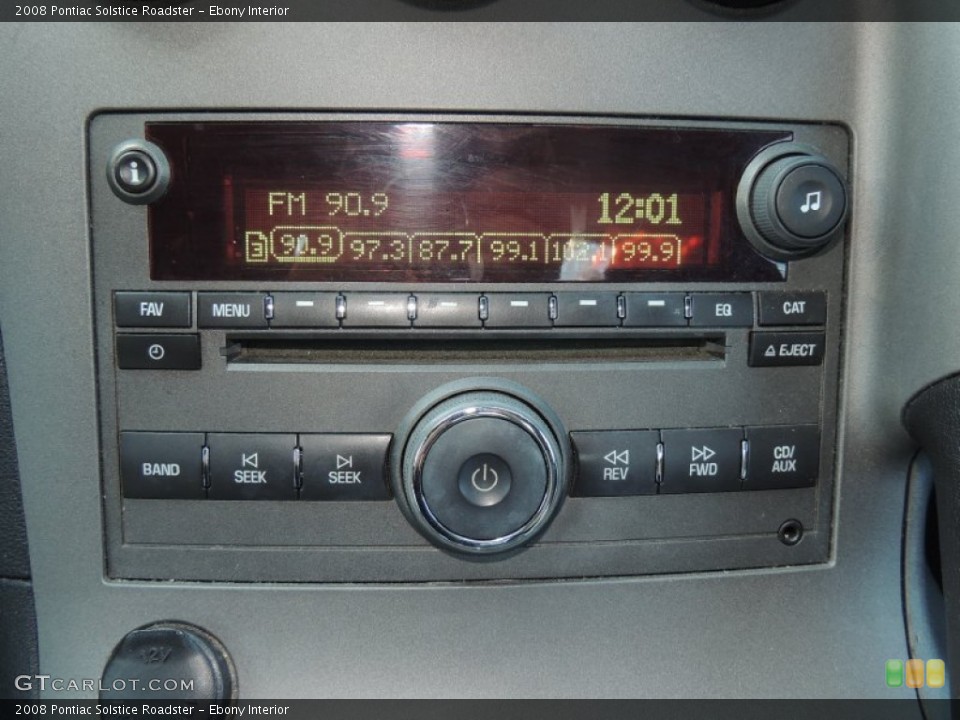 Ebony Interior Audio System for the 2008 Pontiac Solstice Roadster #78444105