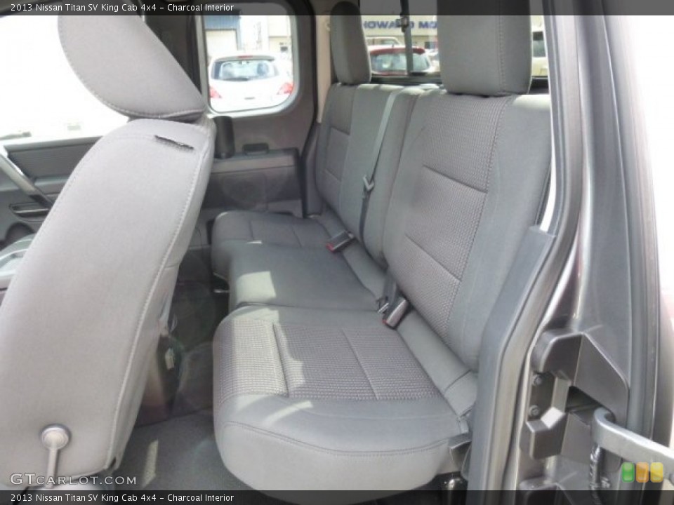 Charcoal Interior Rear Seat for the 2013 Nissan Titan SV King Cab 4x4 #78444188