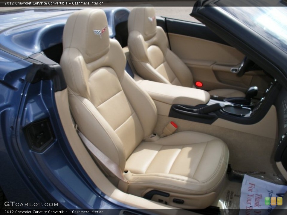 Cashmere Interior Front Seat for the 2012 Chevrolet Corvette Convertible #78444476