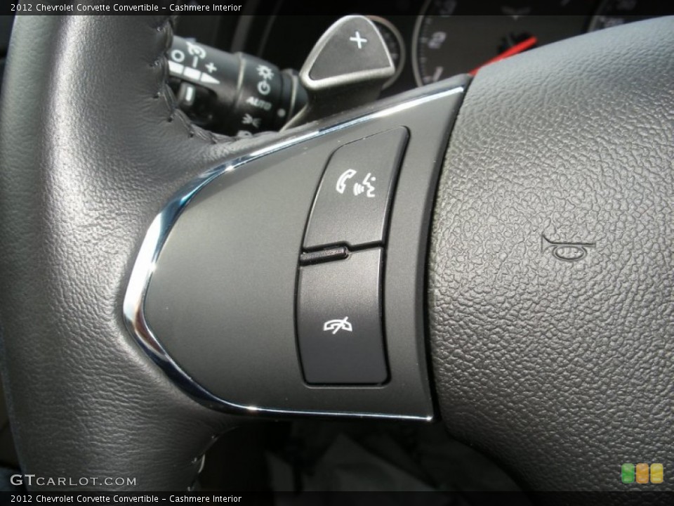 Cashmere Interior Controls for the 2012 Chevrolet Corvette Convertible #78444554