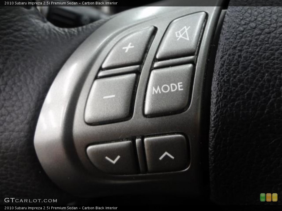 Carbon Black Interior Controls for the 2010 Subaru Impreza 2.5i Premium Sedan #78444641