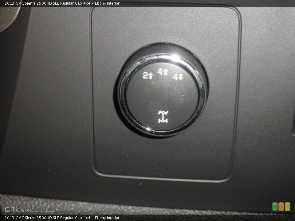 Ebony Interior Controls for the 2013 GMC Sierra 2500HD SLE Regular Cab 4x4 #78444722