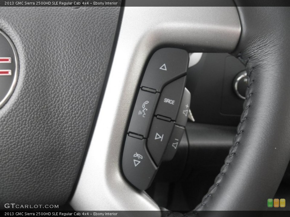 Ebony Interior Controls for the 2013 GMC Sierra 2500HD SLE Regular Cab 4x4 #78444755