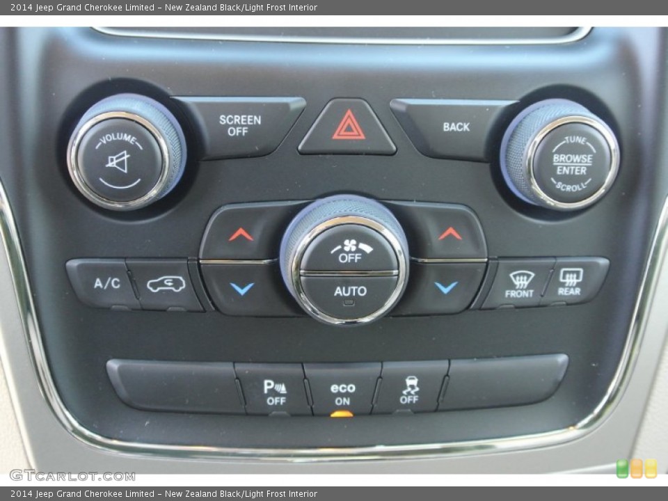 New Zealand Black/Light Frost Interior Controls for the 2014 Jeep Grand Cherokee Limited #78446603