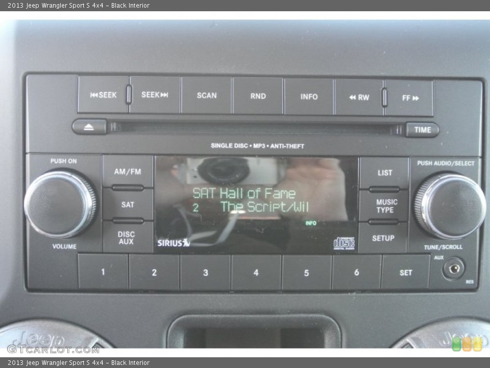Black Interior Audio System for the 2013 Jeep Wrangler Sport S 4x4 #78448514