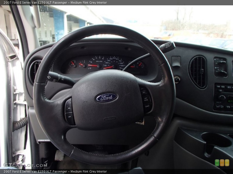 Medium Flint Grey Interior Steering Wheel for the 2007 Ford E Series Van E150 XLT Passenger #78449126