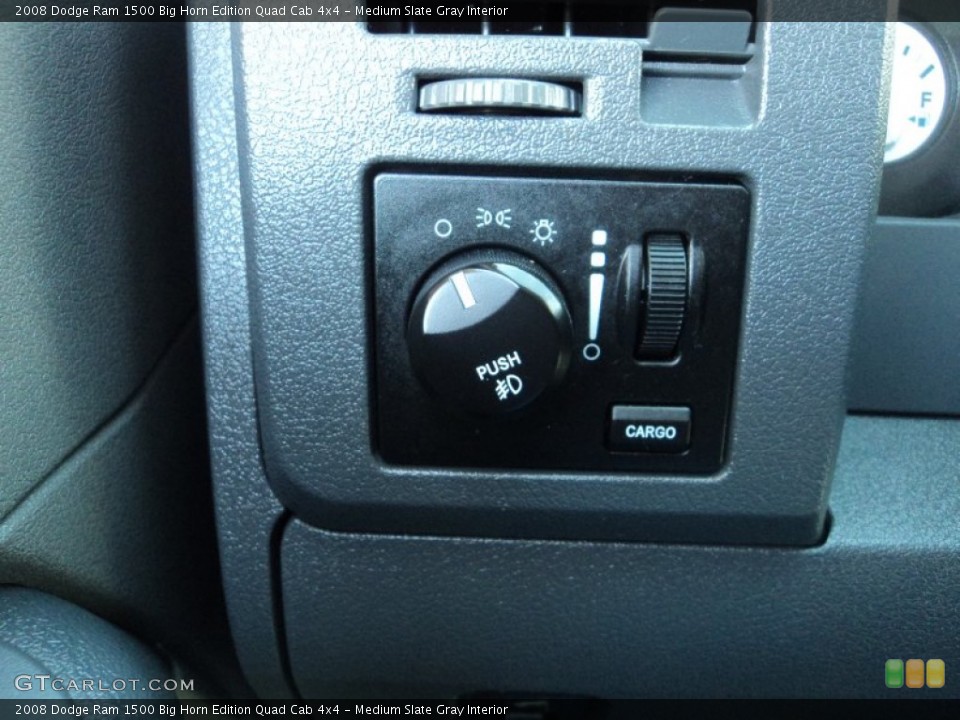 Medium Slate Gray Interior Controls for the 2008 Dodge Ram 1500 Big Horn Edition Quad Cab 4x4 #78450671