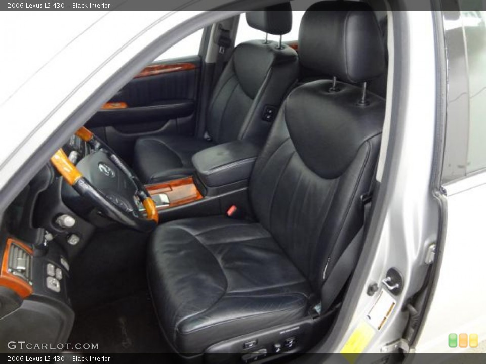 Black Interior Front Seat for the 2006 Lexus LS 430 #78451247