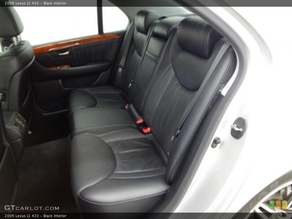 Black Interior Rear Seat for the 2006 Lexus LS 430 #78451310