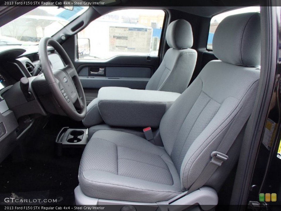 Steel Gray Interior Front Seat for the 2013 Ford F150 STX Regular Cab 4x4 #78451526