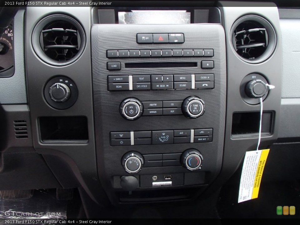 Steel Gray Interior Controls for the 2013 Ford F150 STX Regular Cab 4x4 #78451573