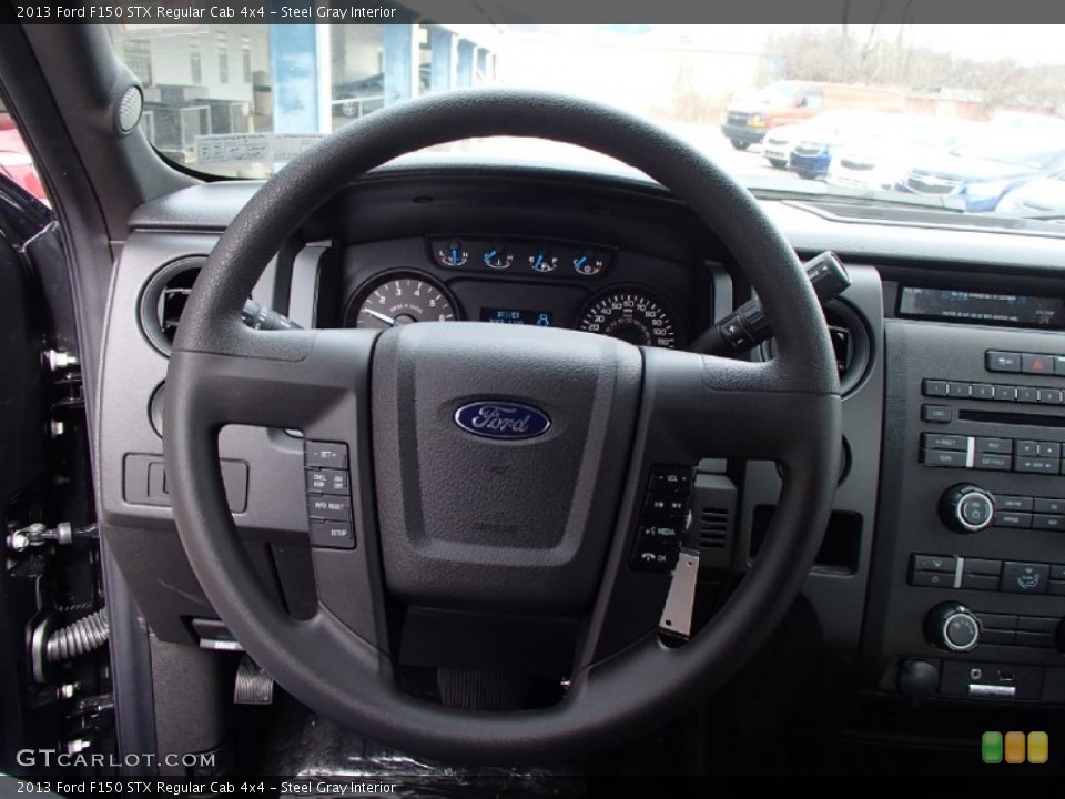 Steel Gray Interior Steering Wheel for the 2013 Ford F150 STX Regular Cab 4x4 #78451604