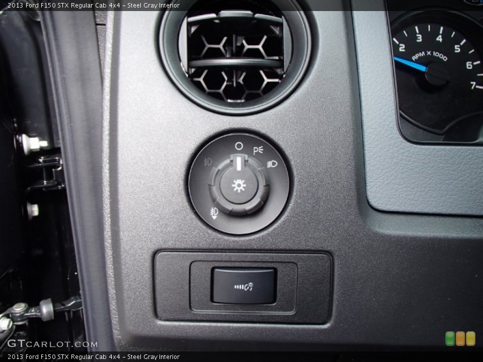 Steel Gray Interior Controls for the 2013 Ford F150 STX Regular Cab 4x4 #78451652